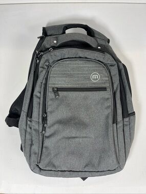 Travis Mathew 22L Approach Backpack 15" Laptop Luggage Gray Multi Compartment